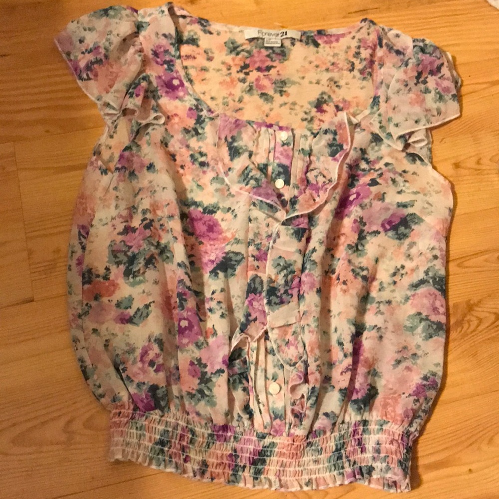 Forever 21 floral blouse